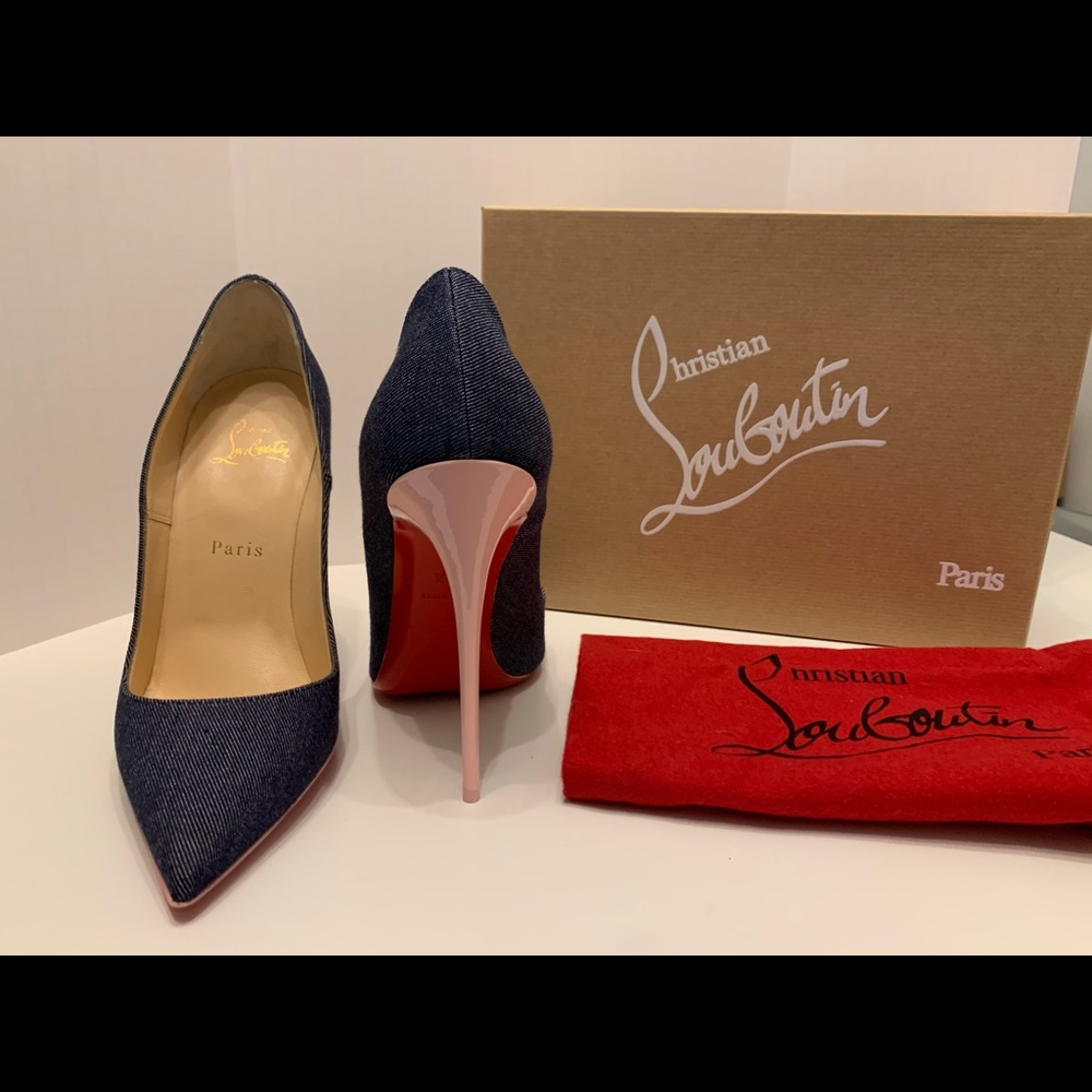 So Kate Denim/Pink Christian Louboutin 38.5 - Picture 2 of 5